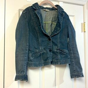Cabi vintage denim jean jacket blue womens M